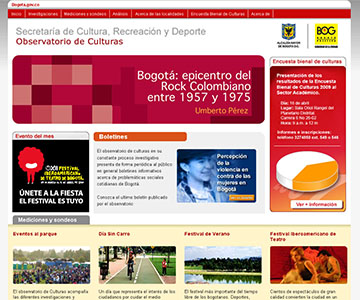 Alcaldía de Bogotá, Website